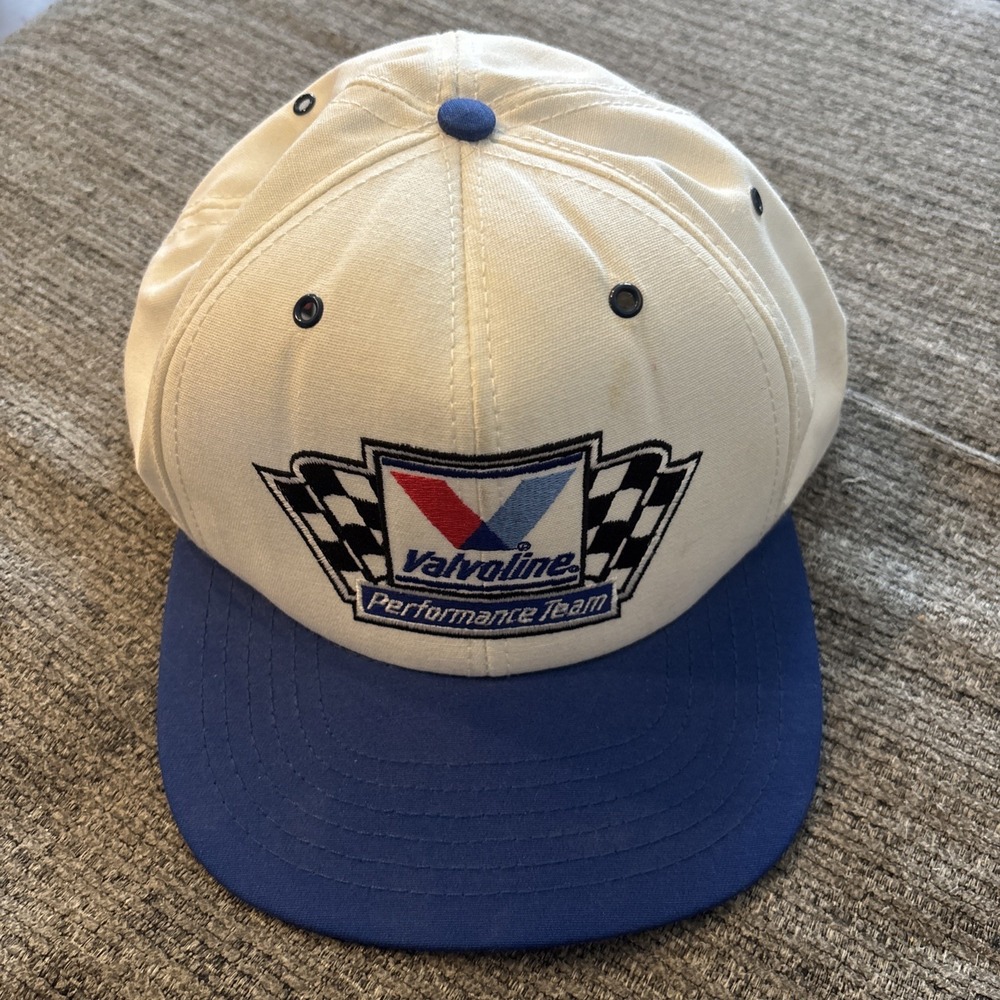 Vintage Valvoline Performance Team Snapback Hat 90s Nascar Made In USA
